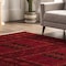 Nuloom Billie Traditional Paneled Fringe Area Rug 4ft x 6ft GCAF02A-406 - alternate 2